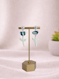 Blue Tulip II ceramic vase by Fable Clay Co, featuring a vibrant blue tulip design with a sleek, modern shape.