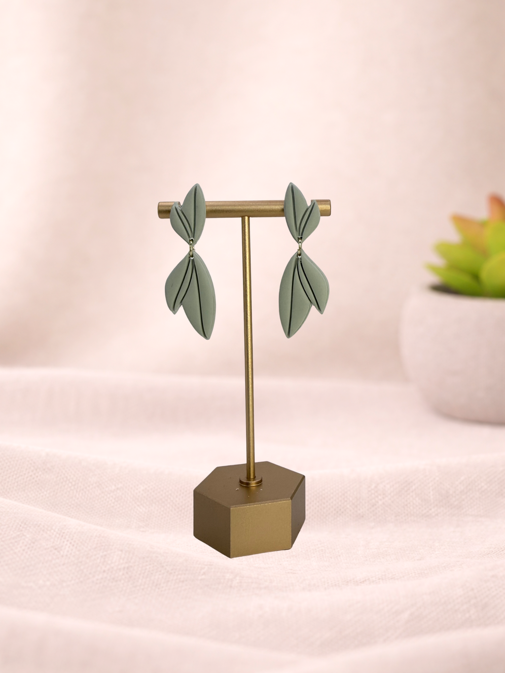 Fable Clay Co Liora Vault Spring ceramic planter with textured design in natural clay finish.