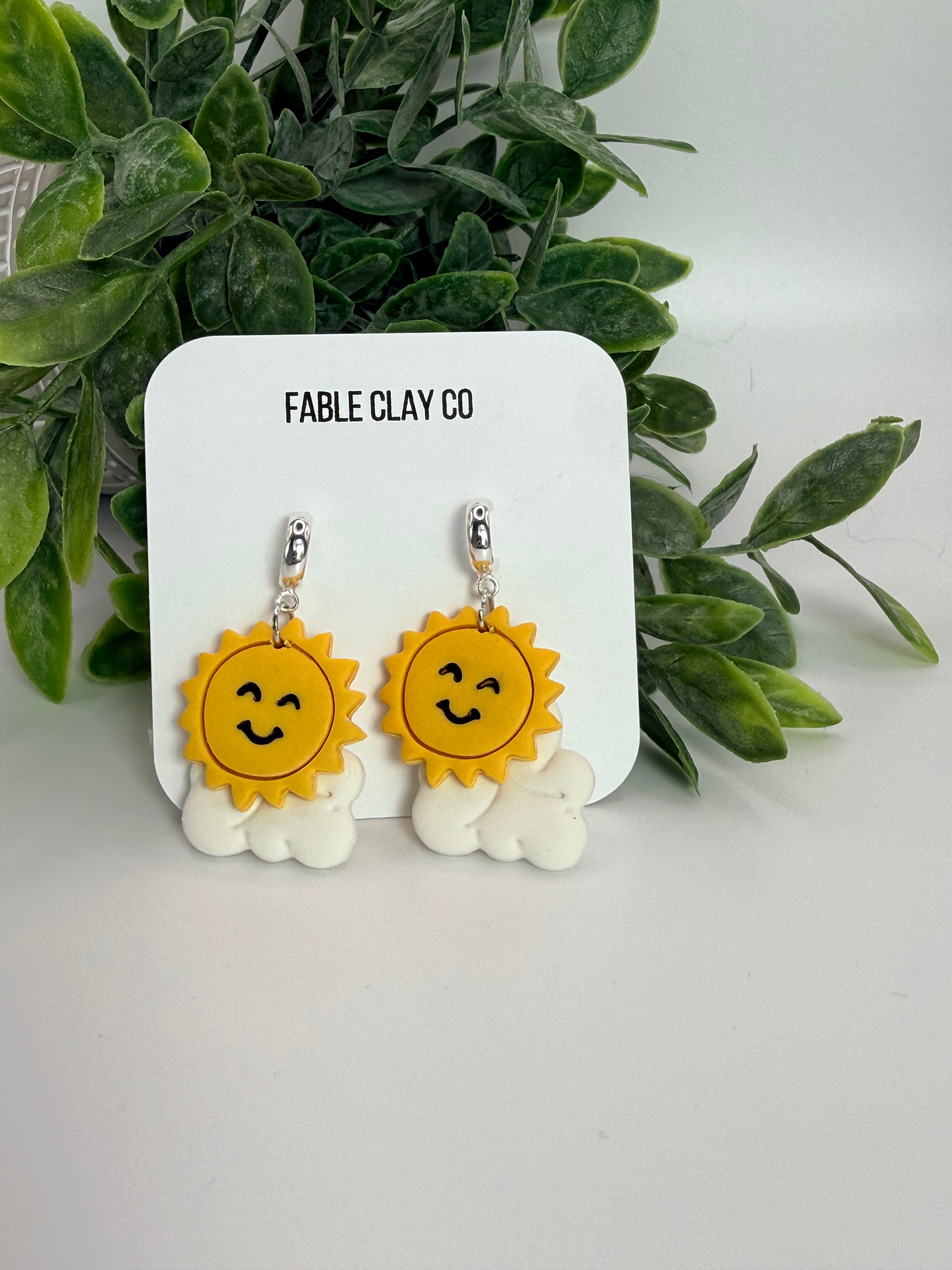Fable Clay Co Sunshine ceramic mug with a bright yellow glaze and smooth, rounded handle on a white background