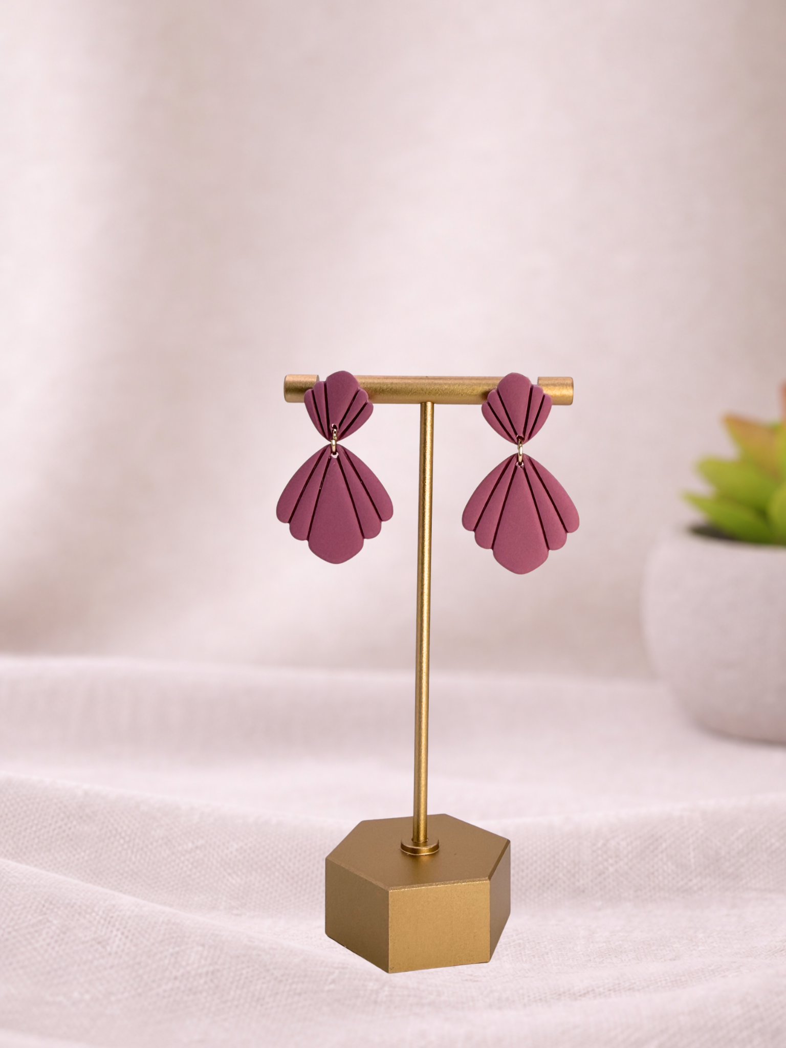 Fable Clay Co Belle Spring Vault ceramic vase with textured surface and soft pastel finish, ideal for floral arrangements.